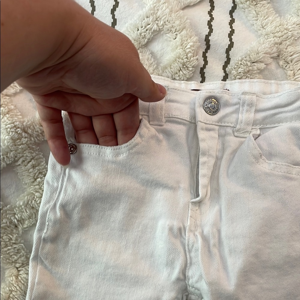 7 FOR ALL MANKIND UEC Girls Size 6X White Skinny Jeans - Picture 10 of 10